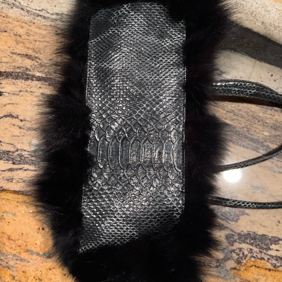 FABULOUS GENUINE FOX FUR HANDBAG - Picture 6 of 7